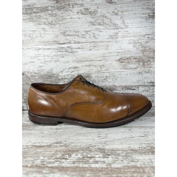 Men\'s Brooks Brothers Brown Leather Cap Toe Oxfords Sz 11D EUC main image 6